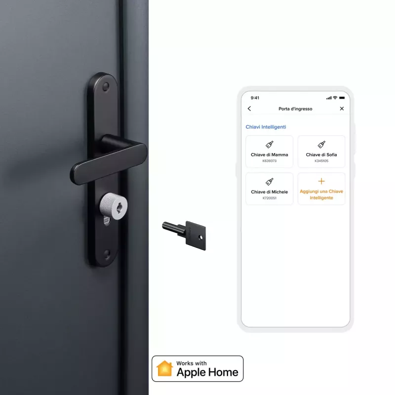 Išmanioji durų spyna Netatmo NDL-EC Keyless juoda pilka