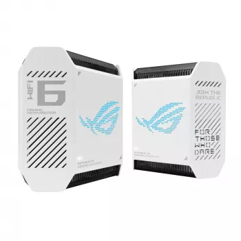 ASUS ROG Rapture GT6 (W-2-PK) Triju juostų (2,4 GHz / 5 GHz / 5 GHz) Wi-Fi 6 (802.11ax) Baltas 4 vidinės antenos