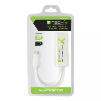 Techly keitiklis USB 3.1 Type-C į Gigabit Ethernet IADAP USB31-ETGIGA