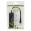 Techly IDATA-USB-ETGIGA-3U2 USB 3.2 Gen 1 Type-A dokas / prievadų plėtiklis juodas