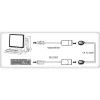 Techly IUSB-EXTENDTY2 lyties keitiklis RJ-45 USB 2.0 Type-A juodas
