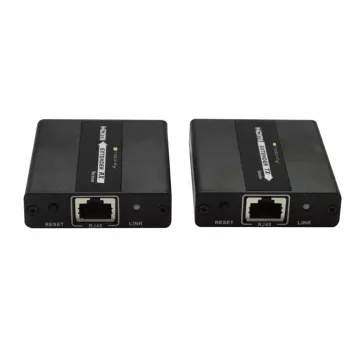 Techly IDATA-EXT-E71 AV siųstuvas ir imtuvas HDMI signalui per Ethernet, juodas