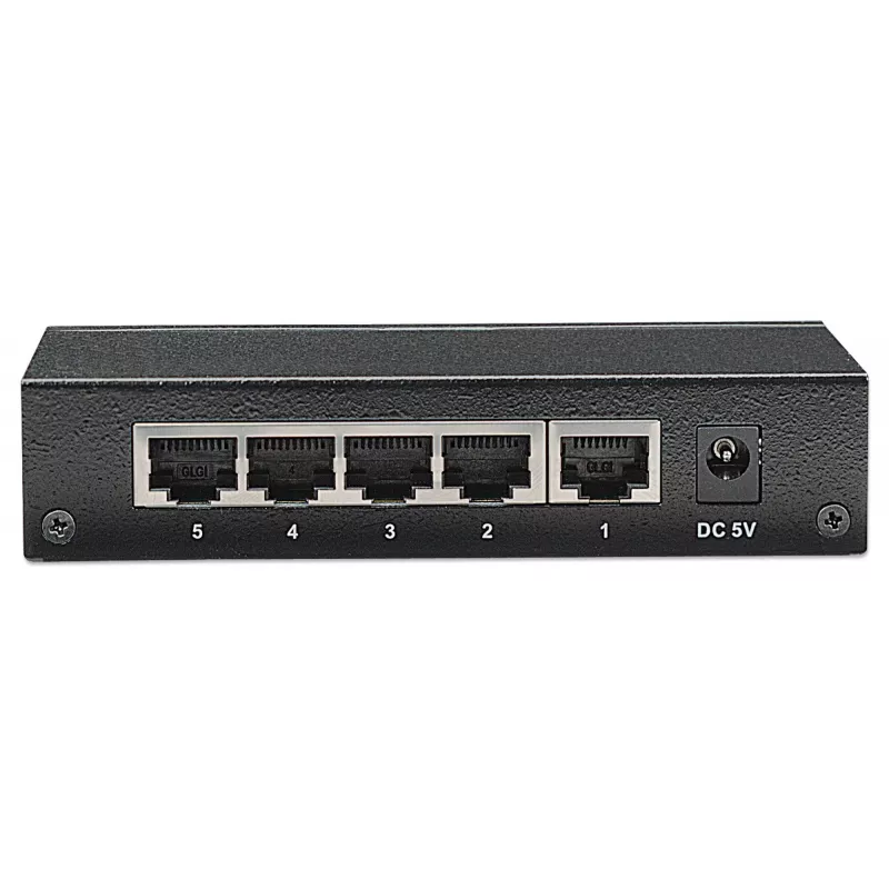 Intellinet 5 prievadų Gigabit Ethernet jungiklis, metalinis korpusas, IEEE 802.3az