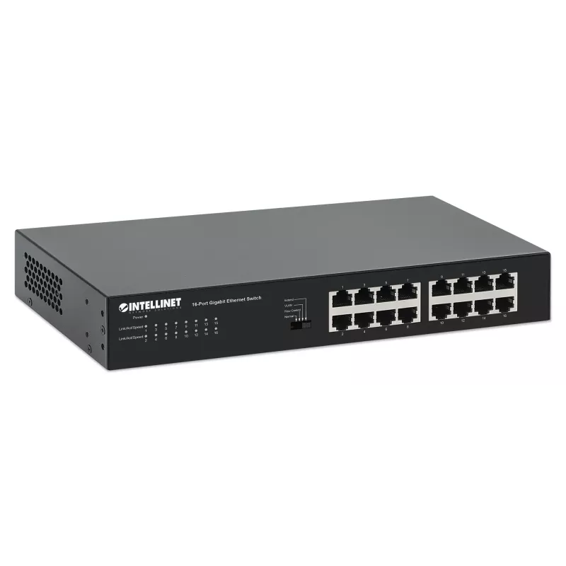 Nevaldomas tinklo jungiklis Manhattan 561815 16 prievadų Gigabit Ethernet 10/100/1000