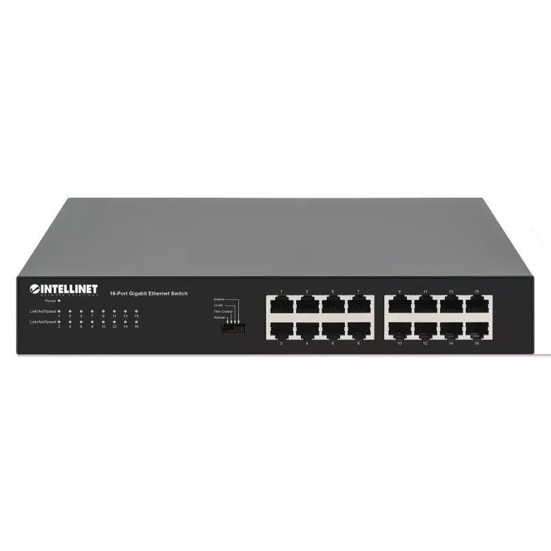 Nevaldomas tinklo jungiklis Manhattan 561815 16 prievadų Gigabit Ethernet 10/100/1000