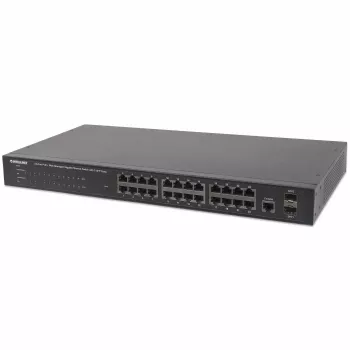Valdomas tinklo jungiklis Intellinet 24 prievadų Gigabit Ethernet PoE+ 560559