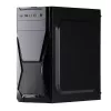 Korpusas Akyga AK13BK Micro Tower — ATX/Micro-ATX, 3×3,5 colio vietos, 3×2,5 colio vietos, maitinimo šaltinis viršuje, USB 3.2 Gen1×2, maks. GPU 385 mm, juodas