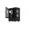 PC korpusas KRUX VAKO KRX0132 ATX juodas — grūdintas stiklas, RGB, tinka Mini‑ATX, GPU iki 31 cm, CPU aušintuvas iki 15,9 cm