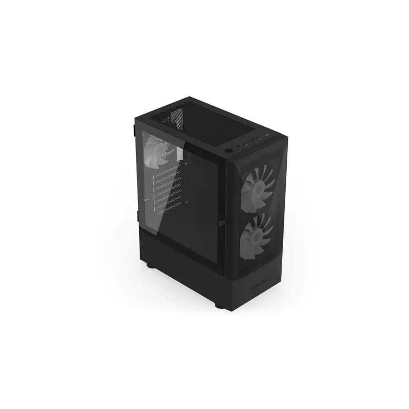 PC korpusas KRUX VAKO KRX0132 ATX juodas — grūdintas stiklas, RGB, tinka Mini‑ATX, GPU iki 31 cm, CPU aušintuvas iki 15,9 cm
