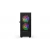 PC korpusas KRUX VAKO KRX0132 ATX juodas — grūdintas stiklas, RGB, tinka Mini‑ATX, GPU iki 31 cm, CPU aušintuvas iki 15,9 cm