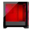 PC korpusas MODECOM VOLCANO EXPANSE S APEX ARGB MIDI bokštas, grūdintas stiklas, USB-C, 3x140 mm priekyje, palaiko ATX/microATX, GPU iki 430 mm