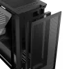 PC korpusas MODECOM VOLCANO EXPANSE S APEX ARGB MIDI bokštas, grūdintas stiklas, USB-C, 3x140 mm priekyje, palaiko ATX/microATX, GPU iki 430 mm