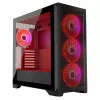 PC korpusas MODECOM VOLCANO EXPANSE S APEX ARGB MIDI bokštas, grūdintas stiklas, USB-C, 3x140 mm priekyje, palaiko ATX/microATX, GPU iki 430 mm