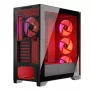 PC korpusas MODECOM VOLCANO EXPANSE S APEX ARGB MIDI bokštas, grūdintas stiklas, USB-C, 3x140 mm priekyje, palaiko ATX/microATX, GPU iki 430 mm