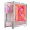 PC korpusas MODECOM VOLCANO EXPANSE S APEX ARGB Midi Tower baltas