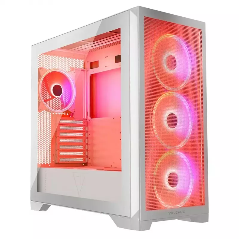PC korpusas MODECOM VOLCANO EXPANSE S APEX ARGB Midi Tower baltas