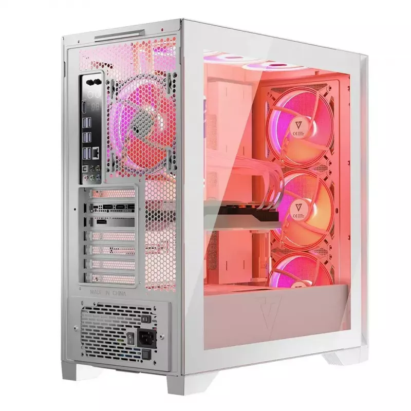 PC korpusas MODECOM VOLCANO EXPANSE S APEX ARGB Midi Tower baltas