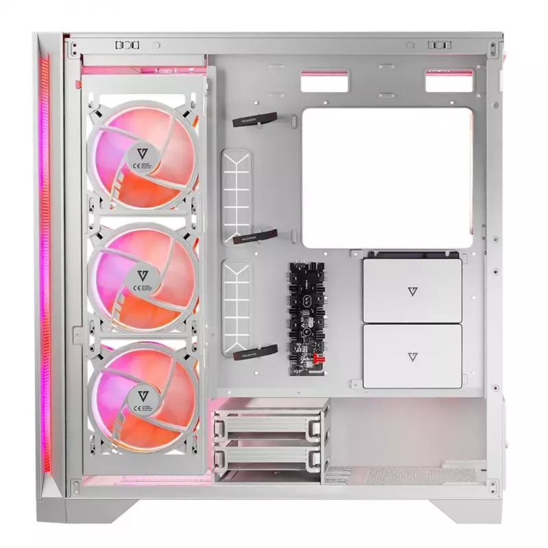 PC korpusas MODECOM VOLCANO EXPANSE S APEX ARGB Midi Tower baltas