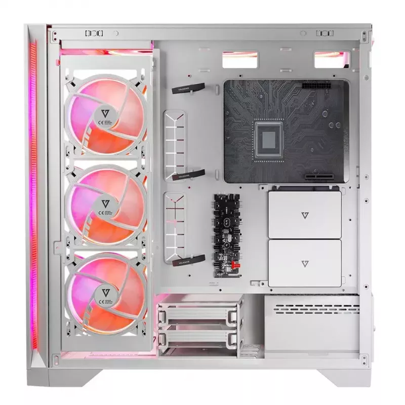 PC korpusas MODECOM VOLCANO EXPANSE S APEX ARGB Midi Tower baltas