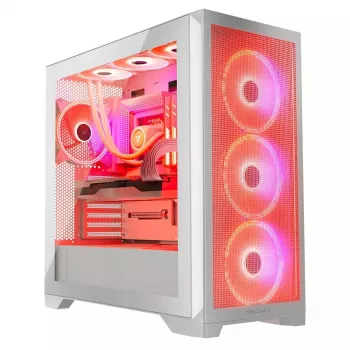 PC korpusas MODECOM VOLCANO EXPANSE S APEX ARGB Midi Tower baltas