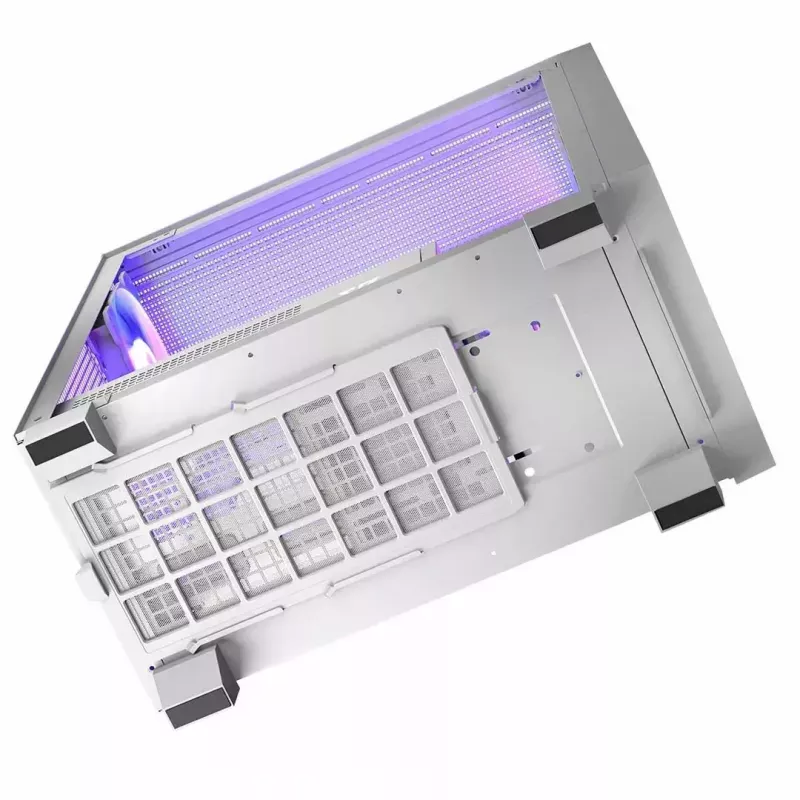 Modecom Volcano Perun Apex ARGB Midi kompiuterio korpusas, baltos spalvos
