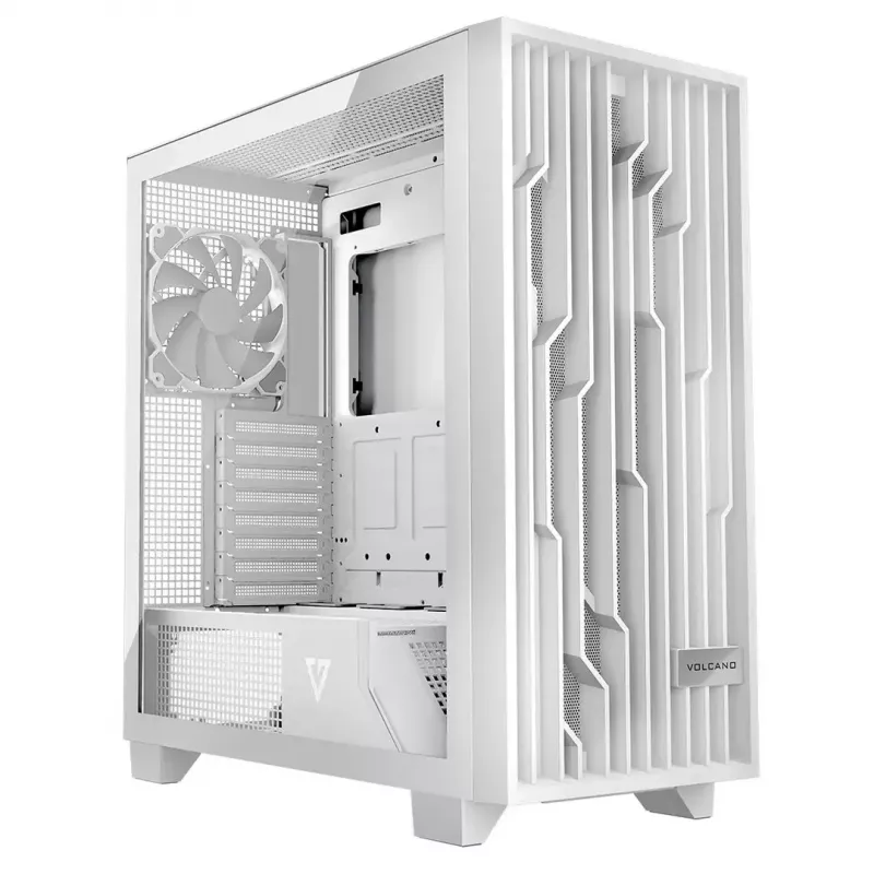 Modecom Volcano Perun Apex ARGB Midi kompiuterio korpusas, baltos spalvos