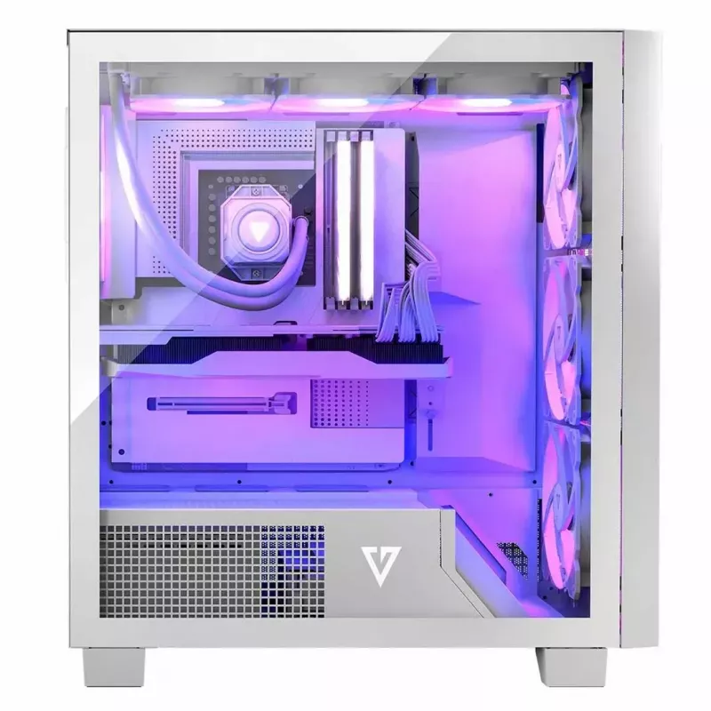 Modecom Volcano Perun Apex ARGB Midi kompiuterio korpusas, baltos spalvos