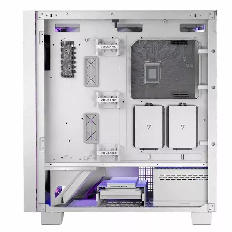 Modecom Volcano Perun Apex ARGB Midi kompiuterio korpusas, baltos spalvos
