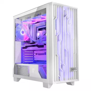 Modecom Volcano Perun Apex ARGB Midi kompiuterio korpusas, baltos spalvos