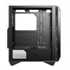 MSI MPG GUNGNIR 110R vidutinis bokštas žaidimų kompiuterio korpusas juodas, USB 3.2 Gen2 Type C, 4x 120 mm ARGB ventiliatorius, Mystic Light sinchronizacija, 1–6 ARGB valdymo plokštė, 2x grūdinto stiklo plokštės, ATX, mATX, mini-ITX