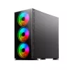 PC korpusas SAVIO Prime X1 ARGB Glass Midi Tower juodas