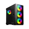 PC korpusas SAVIO Prime X1 ARGB Glass Midi Tower juodas