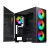 PC korpusas SAVIO Prime X1 ARGB Glass Midi Tower juodas