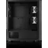 PC korpusas Versa XM1 juodas plieninis su 120mm ventiliatoriumi ir USB 3.0 - juodas