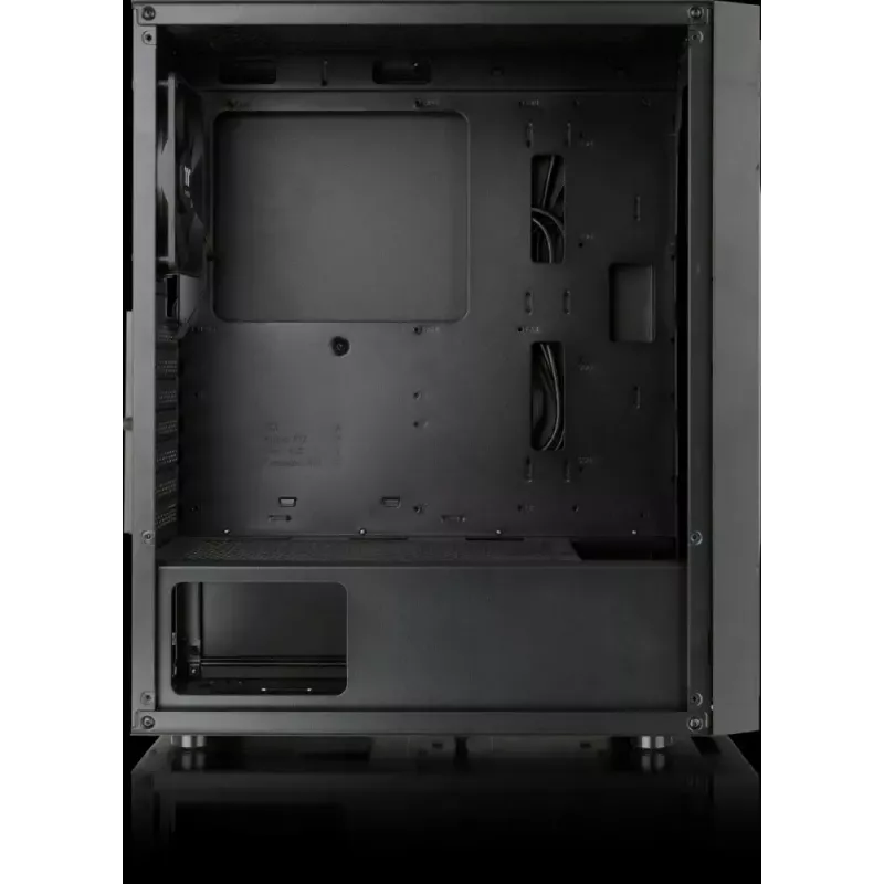 PC korpusas Versa XM1 juodas plieninis su 120mm ventiliatoriumi ir USB 3.0 - juodas
