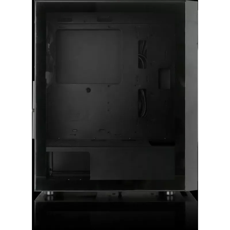 PC korpusas Versa XM1 juodas plieninis su 120mm ventiliatoriumi ir USB 3.0 - juodas