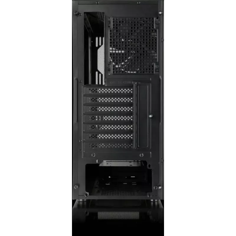 PC korpusas Versa XM1 juodas plieninis su 120mm ventiliatoriumi ir USB 3.0 - juodas