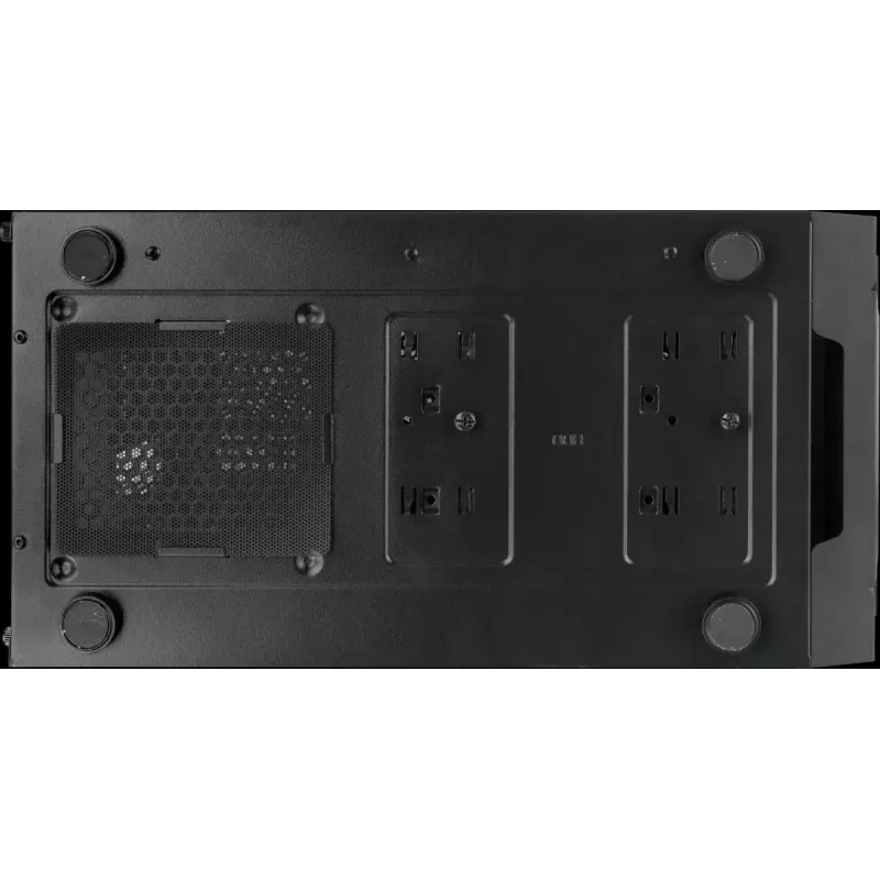 PC korpusas Versa XM1 juodas plieninis su 120mm ventiliatoriumi ir USB 3.0 - juodas