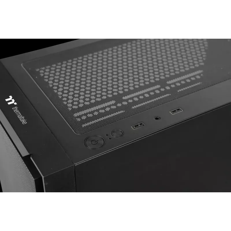PC korpusas Versa XM1 juodas plieninis su 120mm ventiliatoriumi ir USB 3.0 - juodas