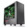 PC korpusas Thermaltake Versa H17 Window Micro Tower juodas