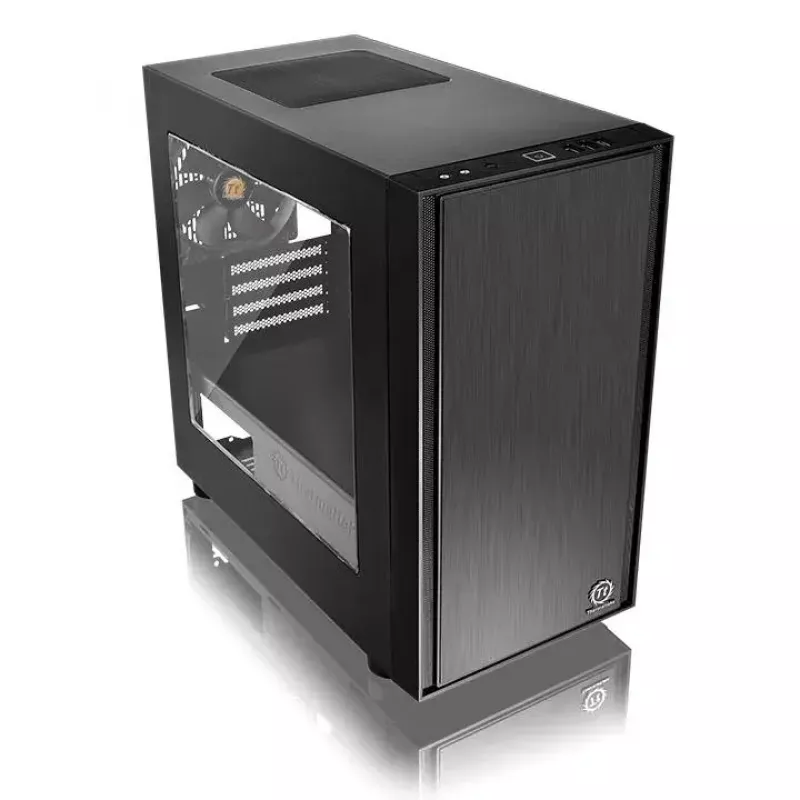 PC korpusas Thermaltake Versa H17 Window Micro Tower juodas