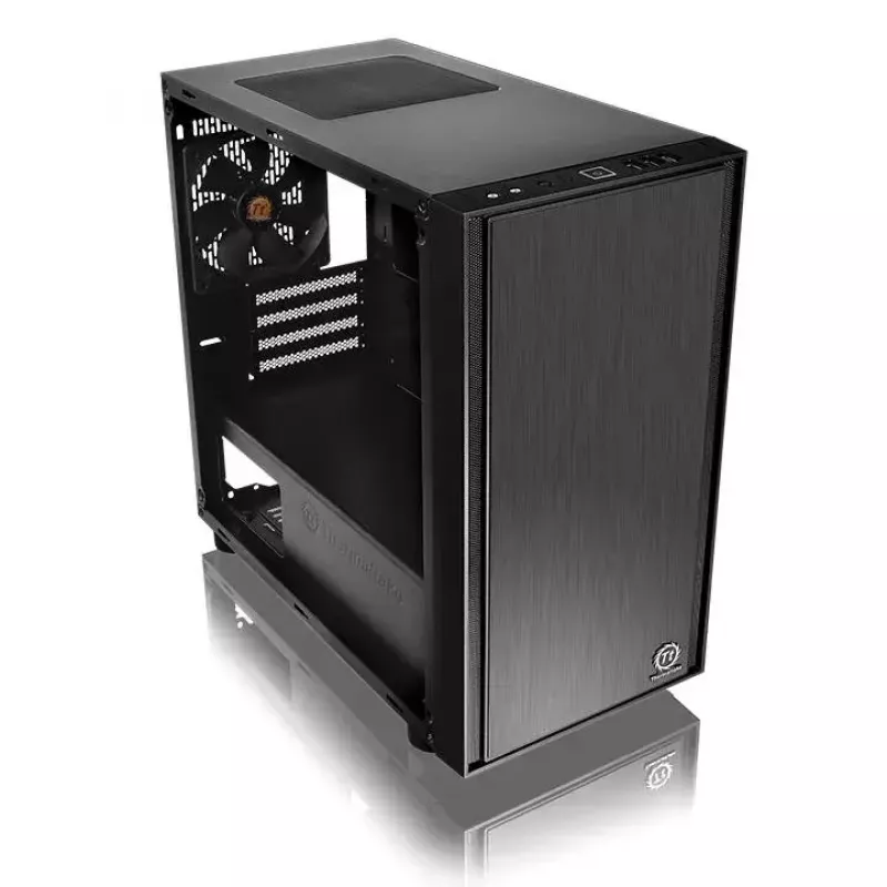 PC korpusas Thermaltake Versa H17 Window Micro Tower juodas