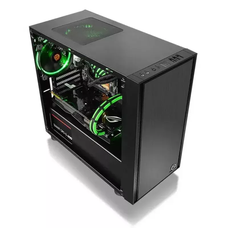 PC korpusas Thermaltake Versa H17 Window Micro Tower juodas