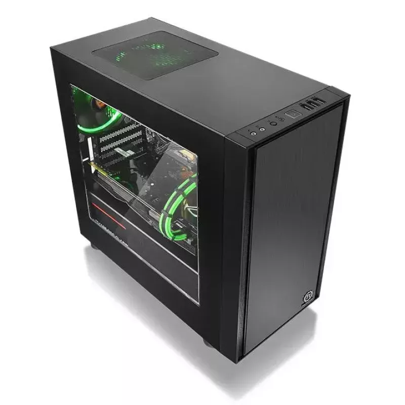 PC korpusas Thermaltake Versa H17 Window Micro Tower juodas