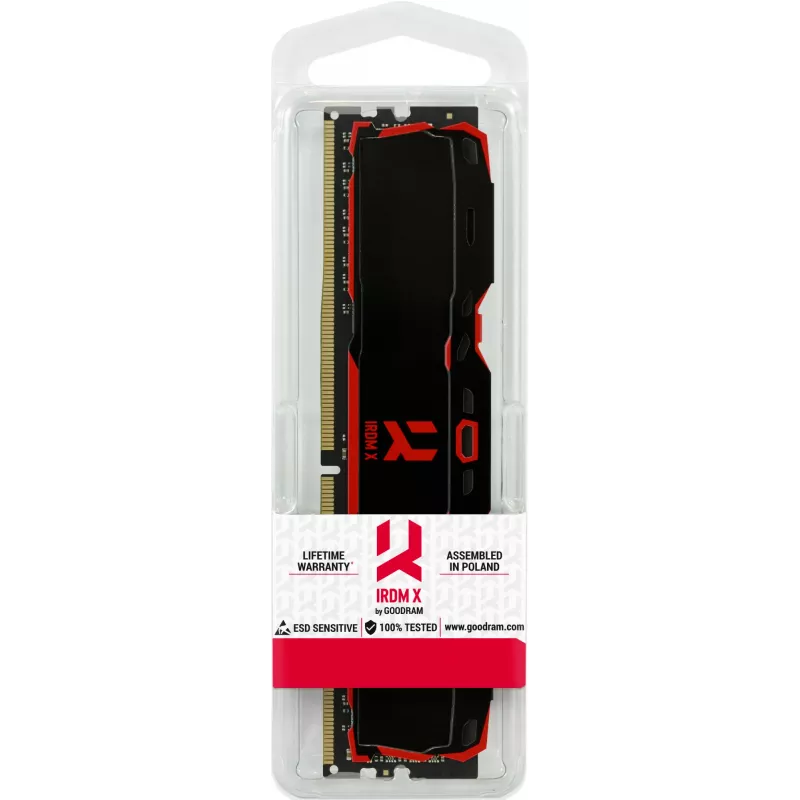 DDR4 16GB PC4-25600 3200MHz 16-20-20 IRDM X BLACK 1024x8