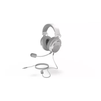Laidinė ausinė ENDORFY VIRO Plus USB Onyx White — 53 mm tvarkyklės, 20–20000 Hz, 98 dB, 32 Ω, nuimamas boom mikrofonas, 2,9 m laidas