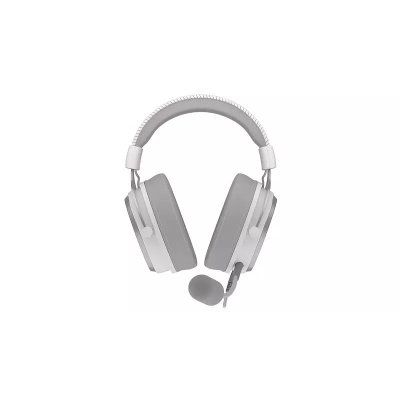 Laidinė ausinė ENDORFY VIRO Plus USB Onyx White — 53 mm tvarkyklės, 20–20000 Hz, 98 dB, 32 Ω, nuimamas boom mikrofonas, 2,9 m laidas