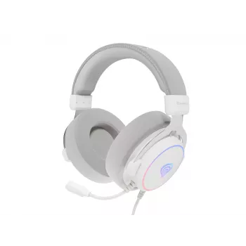GENESIS Neon 764 Ausinės Laidinės Galvos Juosta Žaidimams USB-A Balta