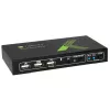 Techly 2x1 USB HDMI KVM jungiklis 4Kx2K IDATA KVM-HDMI2U juodas