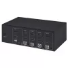 KVM jungiklis Manhattan 4 prievadai 4K@30Hz USB-A garsas mikrofonas